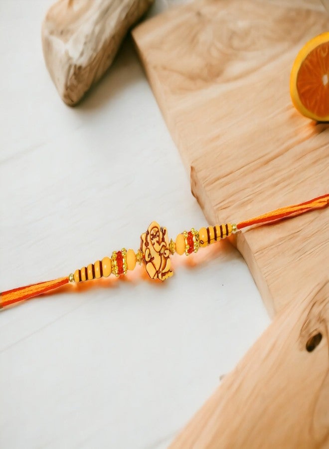 Sesonby Bhai Rakhi for Brother, Bhaiya Bhabhi Pair & Rakhi for Kids Boys | Bracelet Style | (set of 9) - Image 5